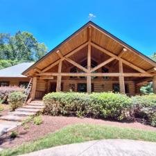 Swedish Cope Log Cabin Staining In Ellijay GA 0